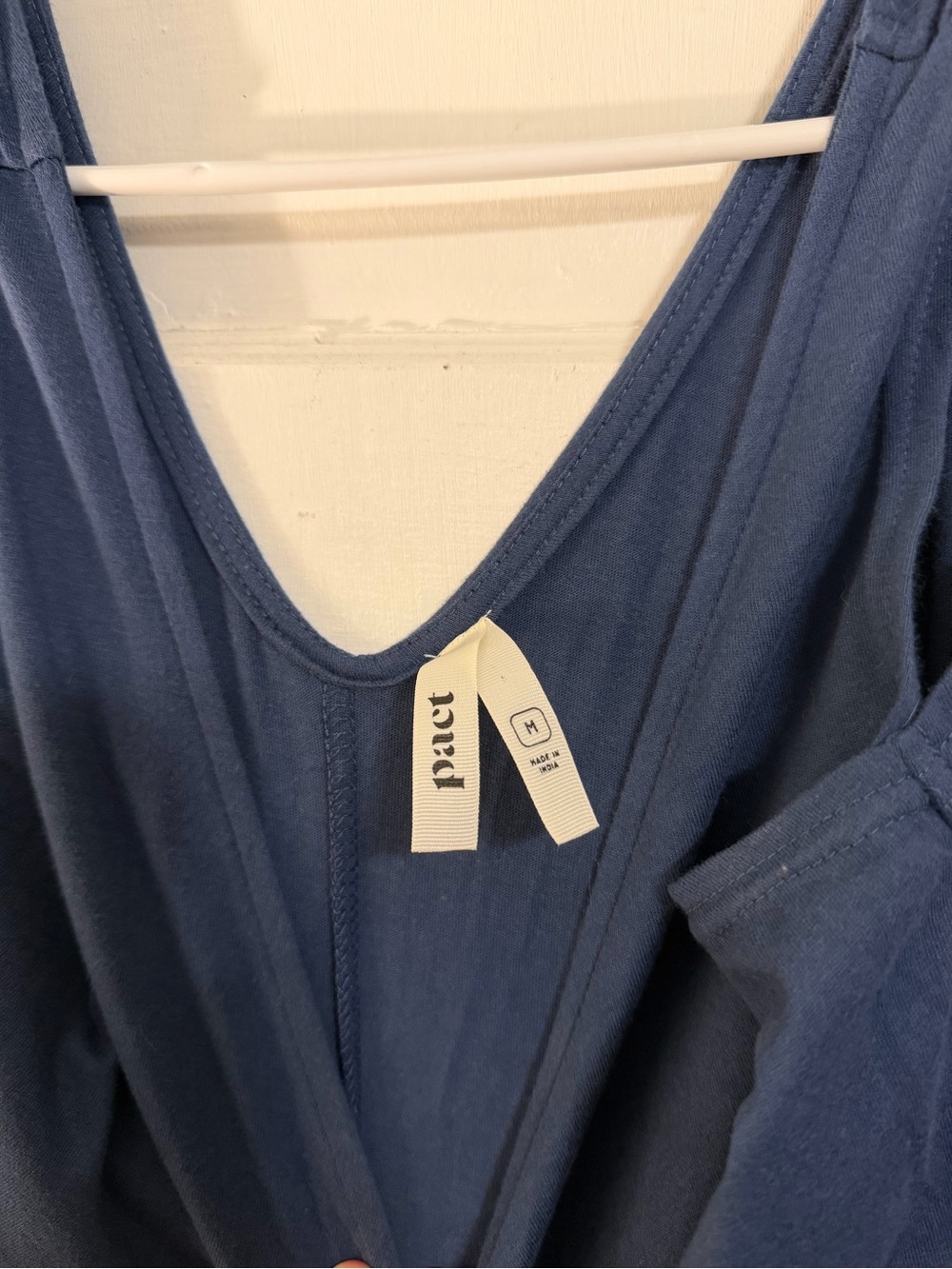 PACT Women’s All Ease Lounge Jumpsuit French Navy Size Medium - Picture 4 of 4